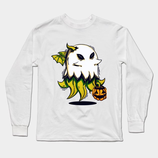 Cthulhu does Halloween Long Sleeve T-Shirt by RusMRush